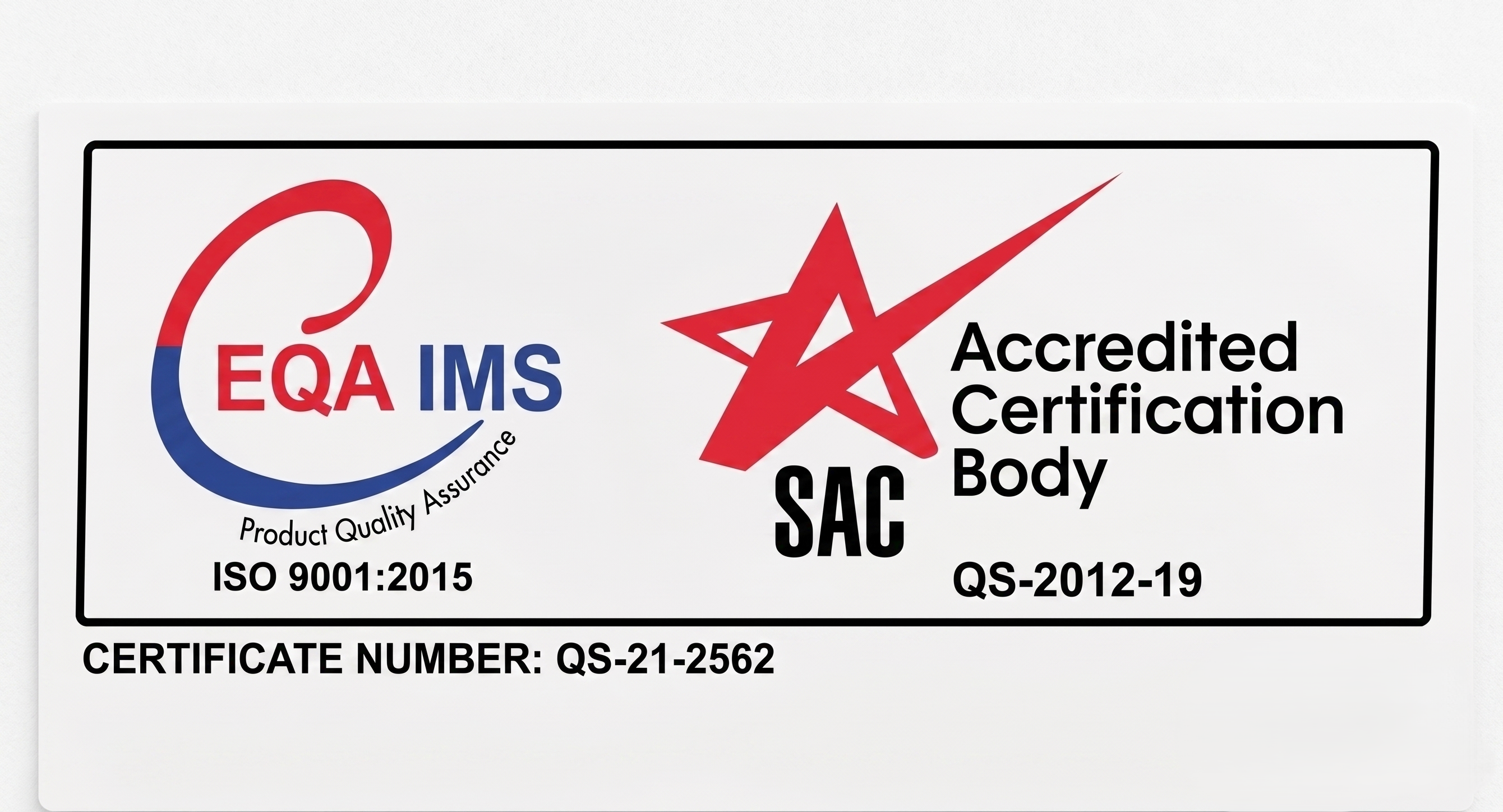 EQA IMS Accredited Certification Body