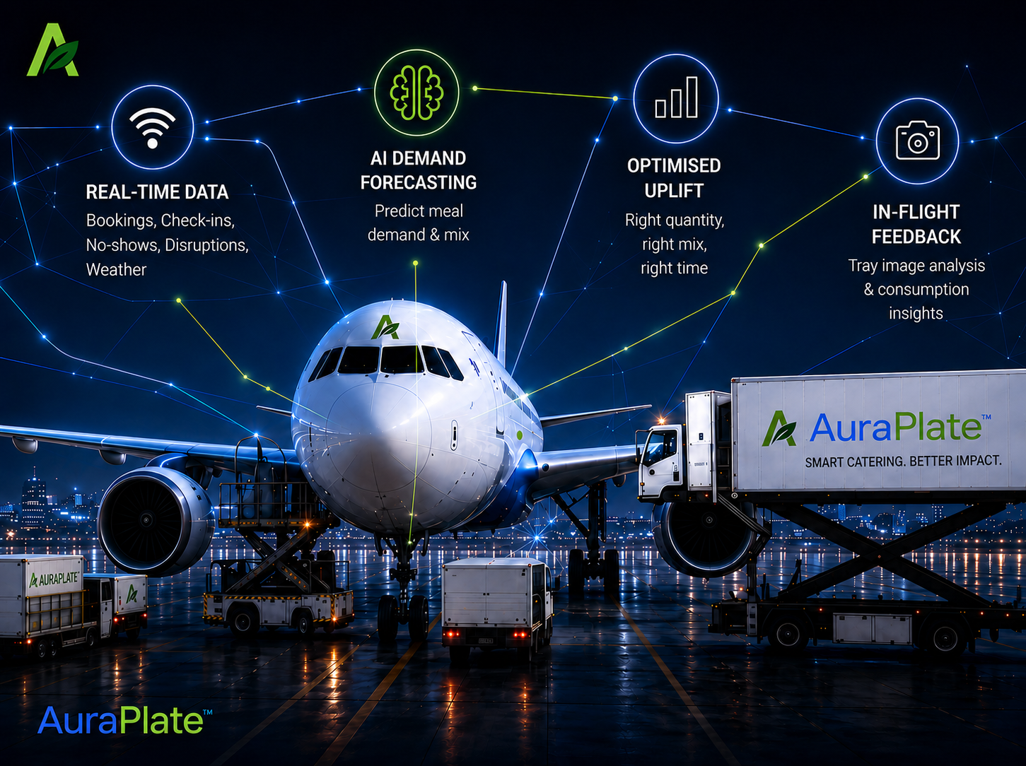 AuraPlate food load optimisation infographic